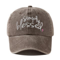 Simply Blessed Vintage Baseball Cap – Wide Brim Sun Hat