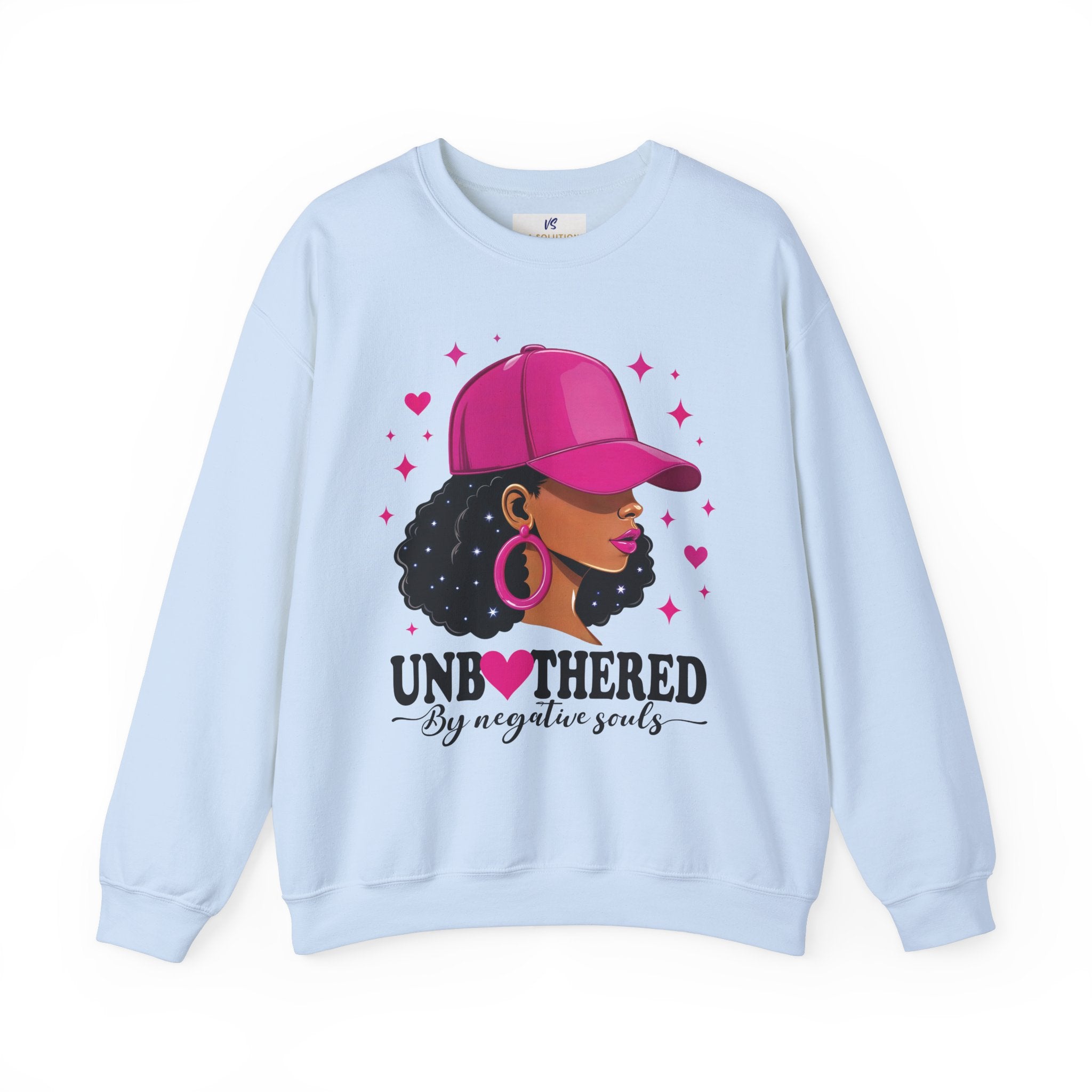 VS Empowering Black Woman Unisex Sweatshirt, Positive Energy Apparel.