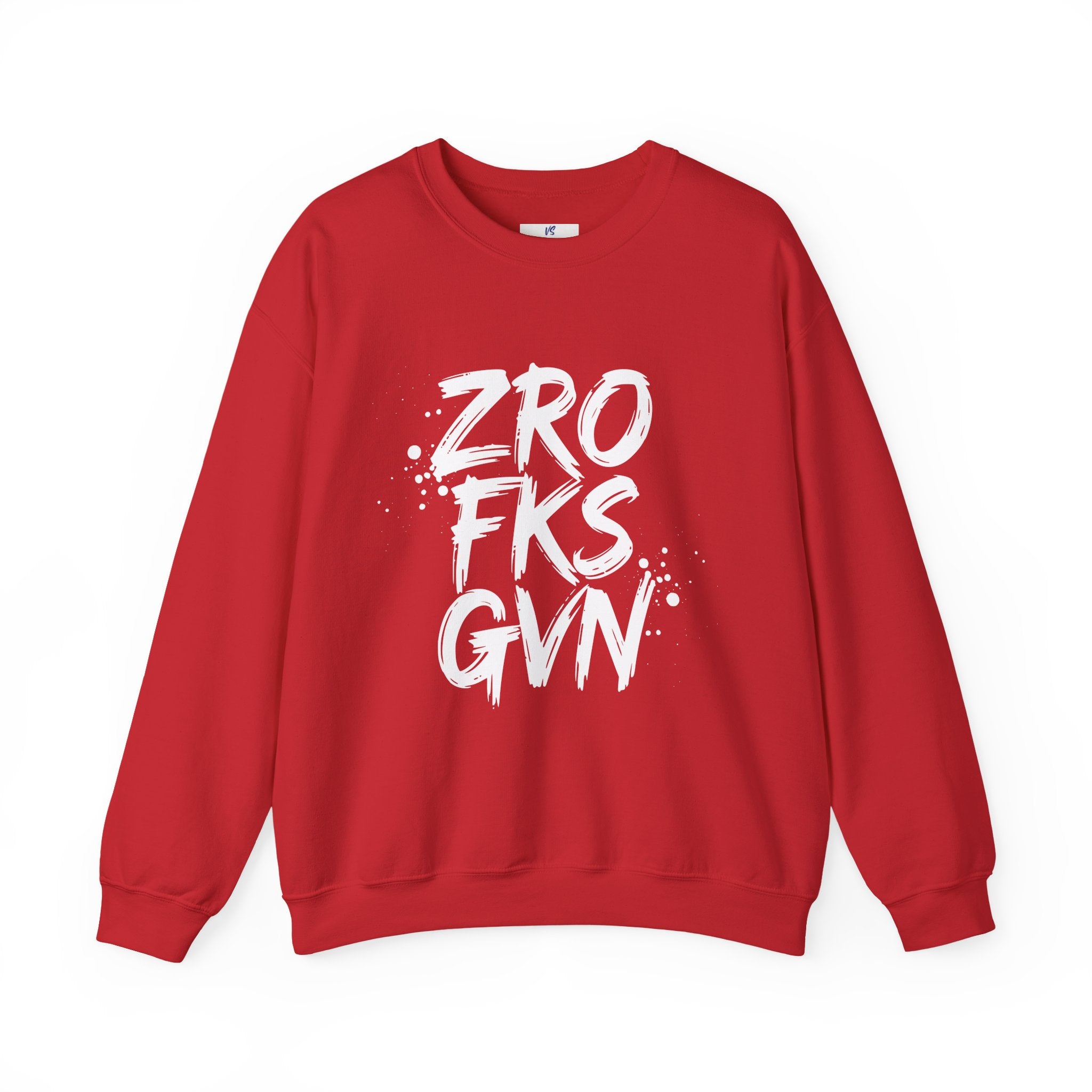 VS Unisex "zro fks gvn" Crewneck Sweatshirt