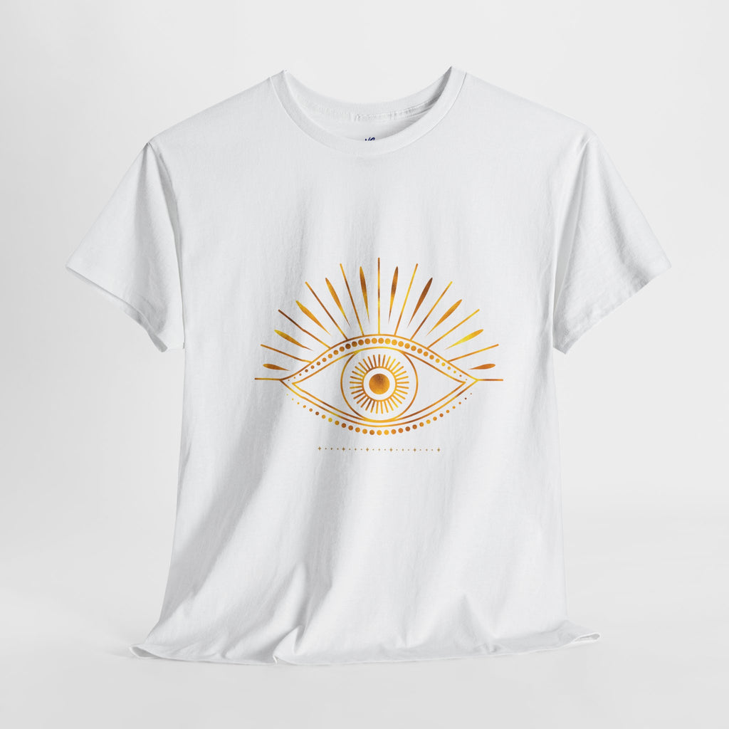 VS Unisex T-Shirt Heavy Cotton: VS Third Eye, Spiritual Graphic, Meditation Apparel.