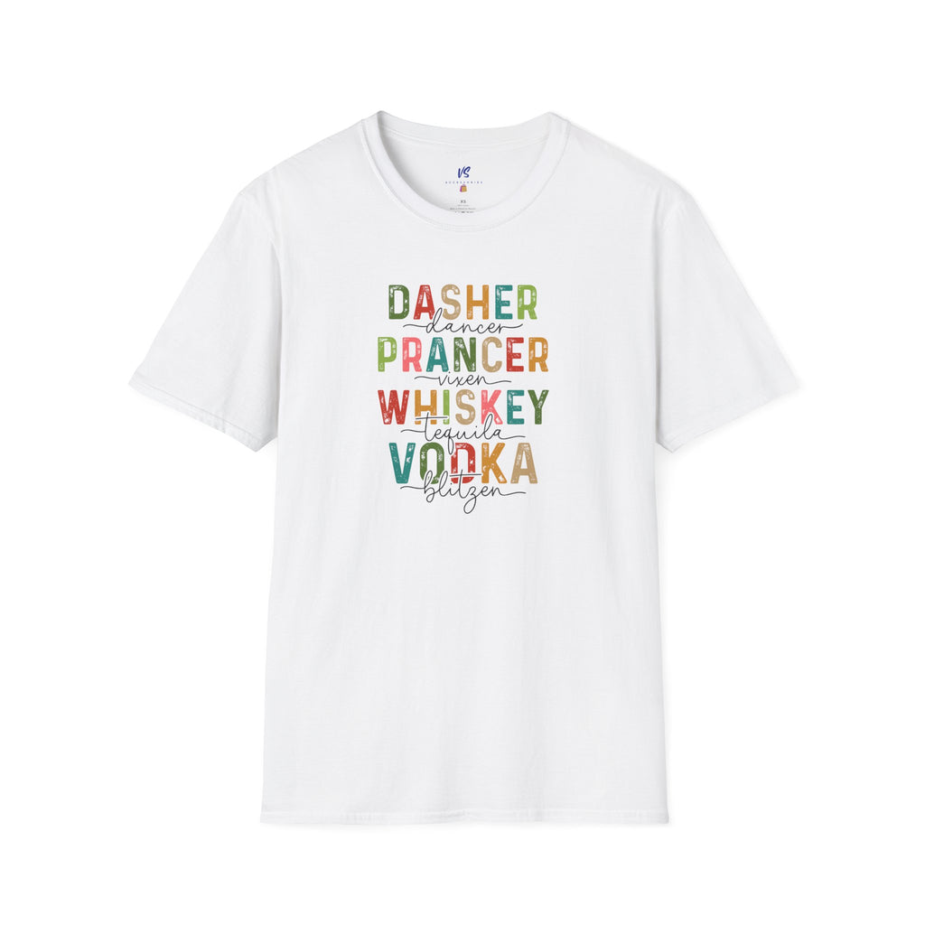 VS Dasher, Prancer, Whiskey Vodka Tee!