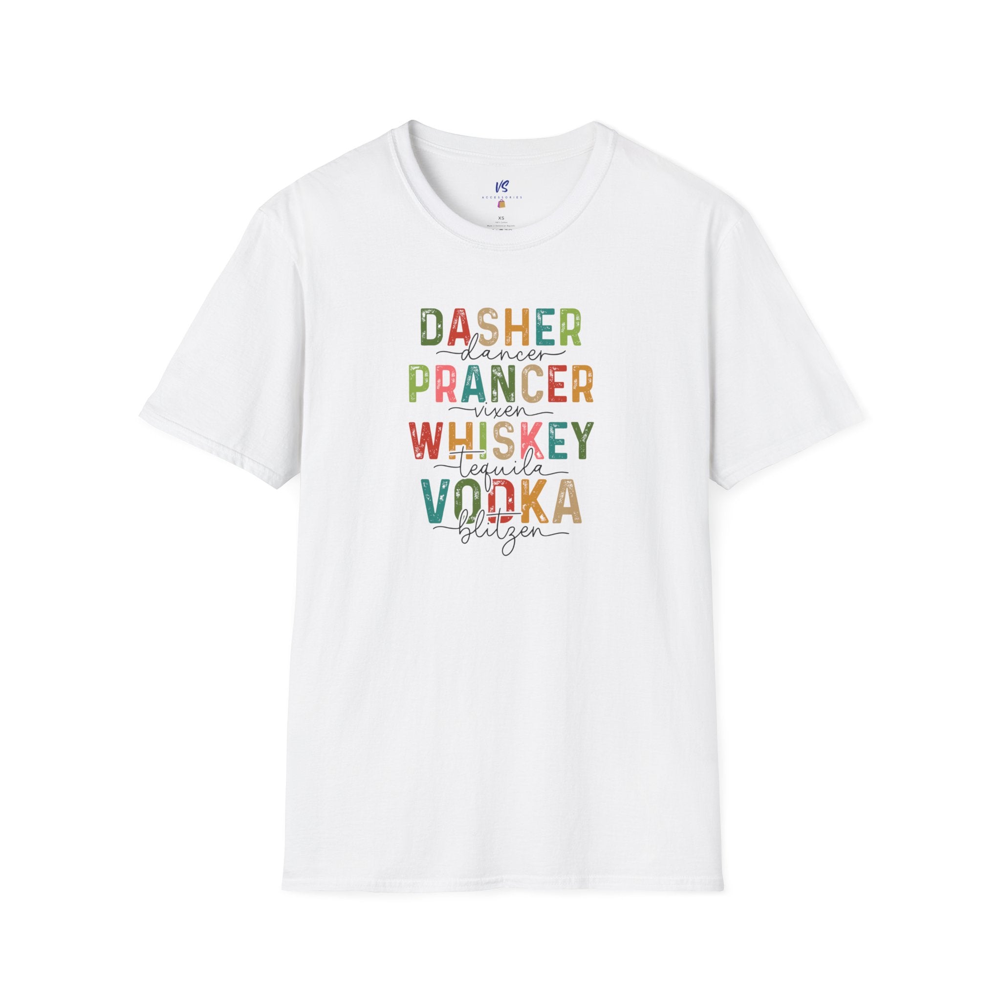 VS Dasher, Prancer, Whiskey Vodka Tee!