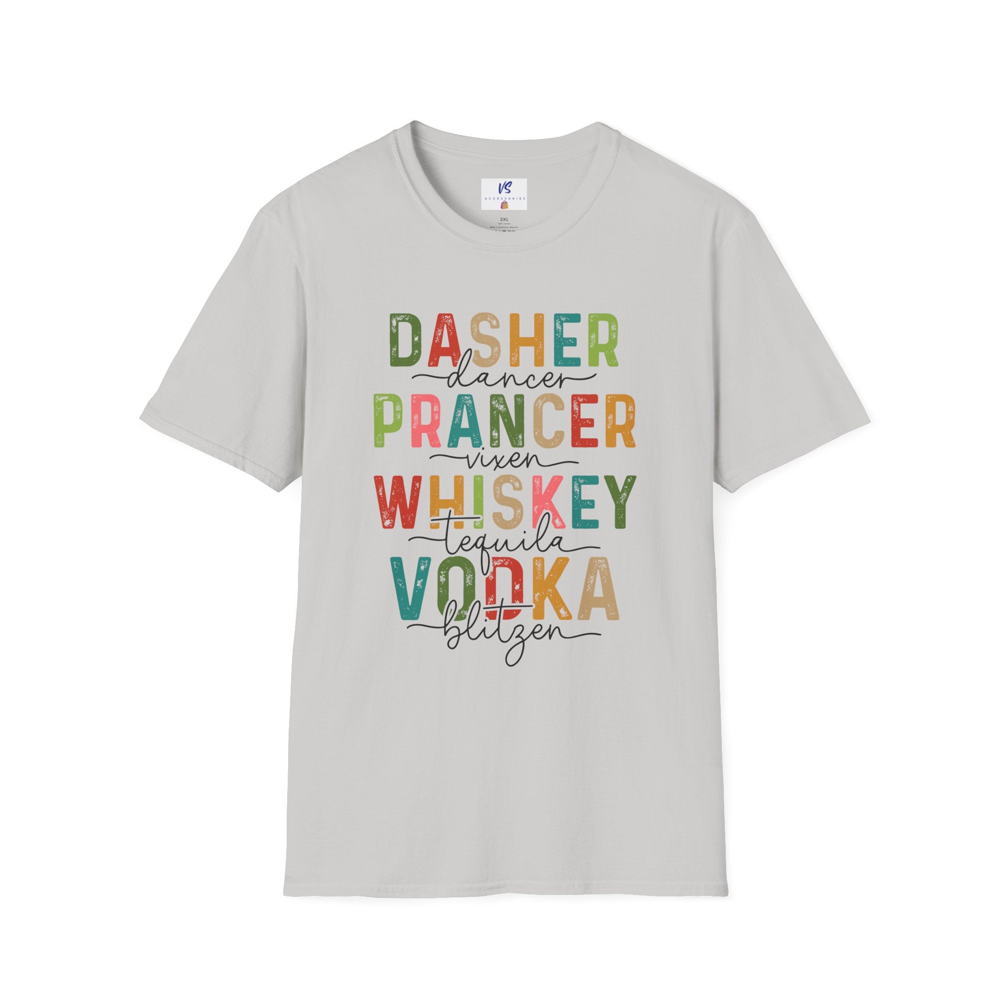 VS Dasher, Prancer, Whiskey Vodka Tee!