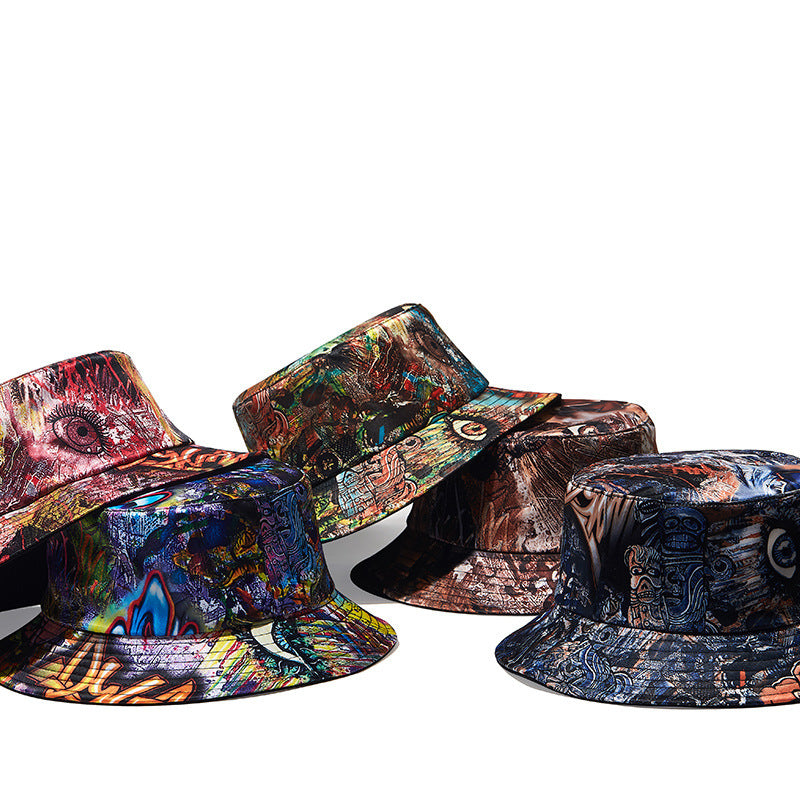 Graffiti Print Bucket Hat