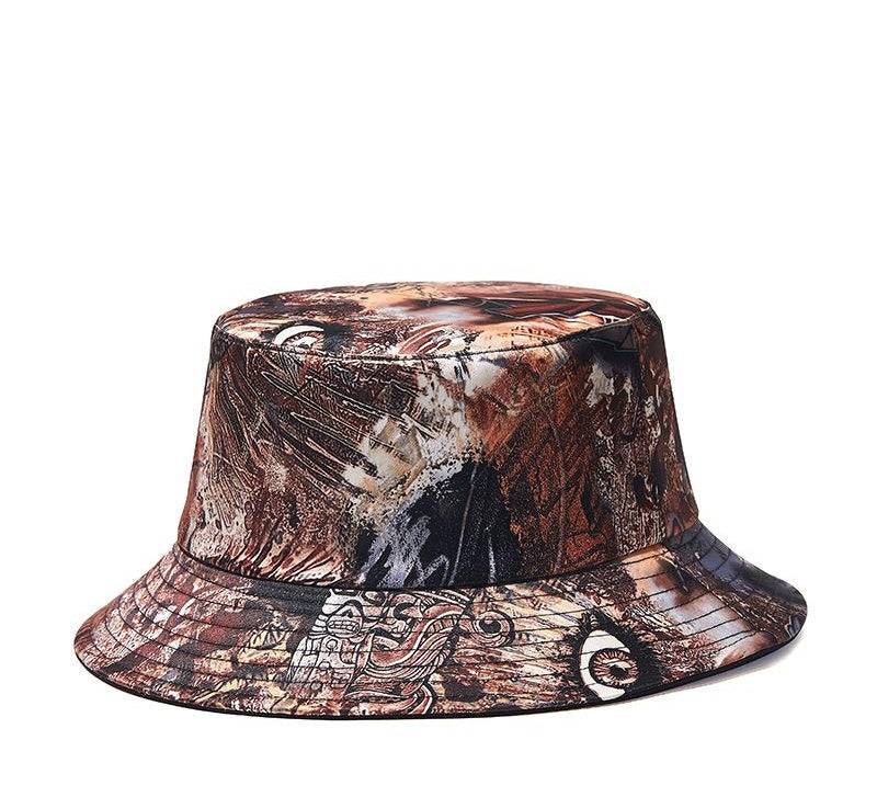 Graffiti Print Bucket Hat