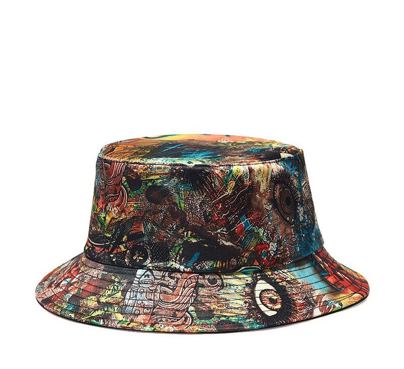 Graffiti Print Bucket Hat