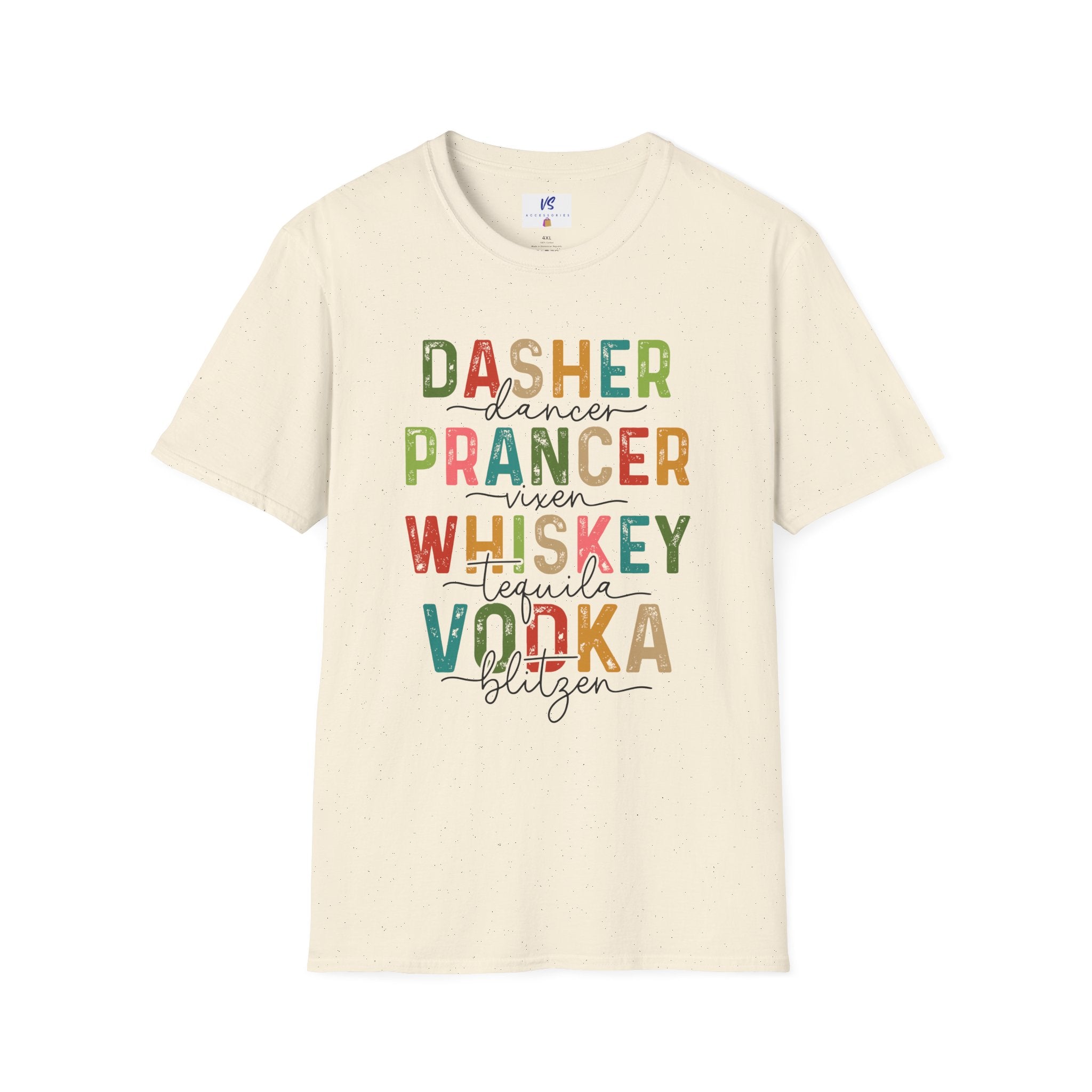 VS Dasher, Prancer, Whiskey Vodka Tee!