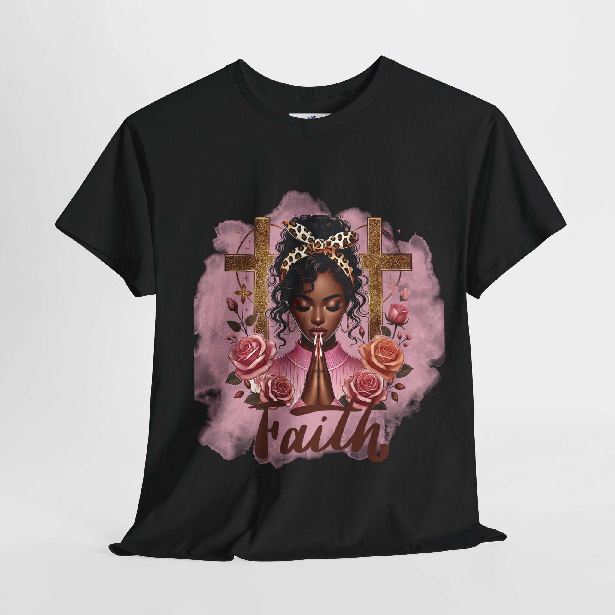 VS Religious Woman Praying Unisex Heavy Cotton Tee,