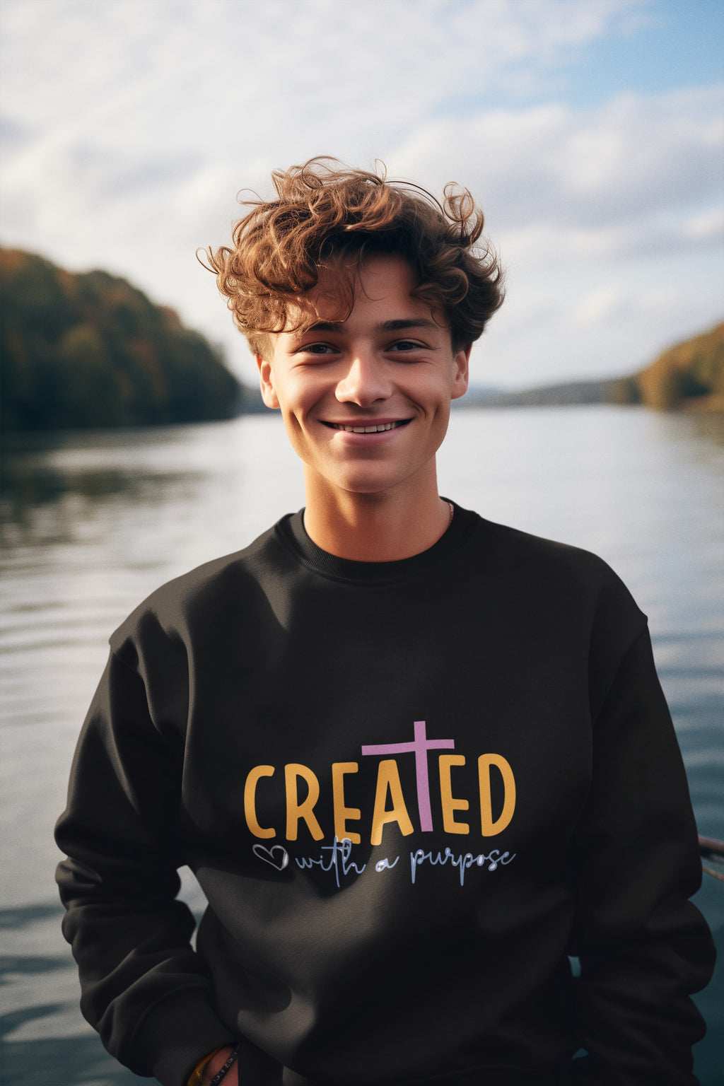 Unisex Sweatshirt, VS Created with a purpose