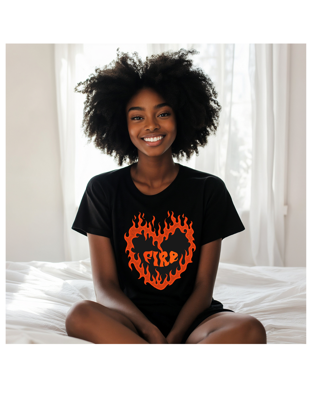 VS Heart Burning, Unisex Heavy Cotton Tee for Passionate Souls