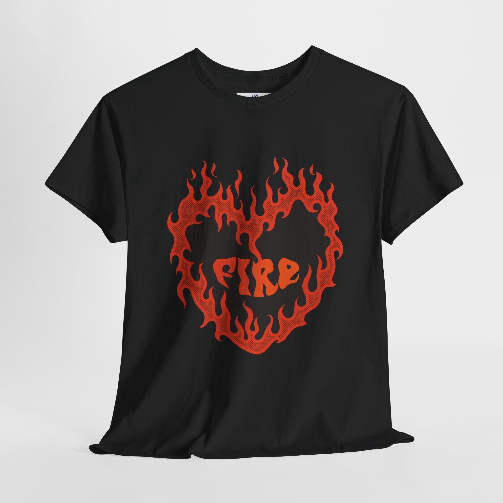 VS Heart Burning, Unisex Heavy Cotton Tee for Passionate Souls