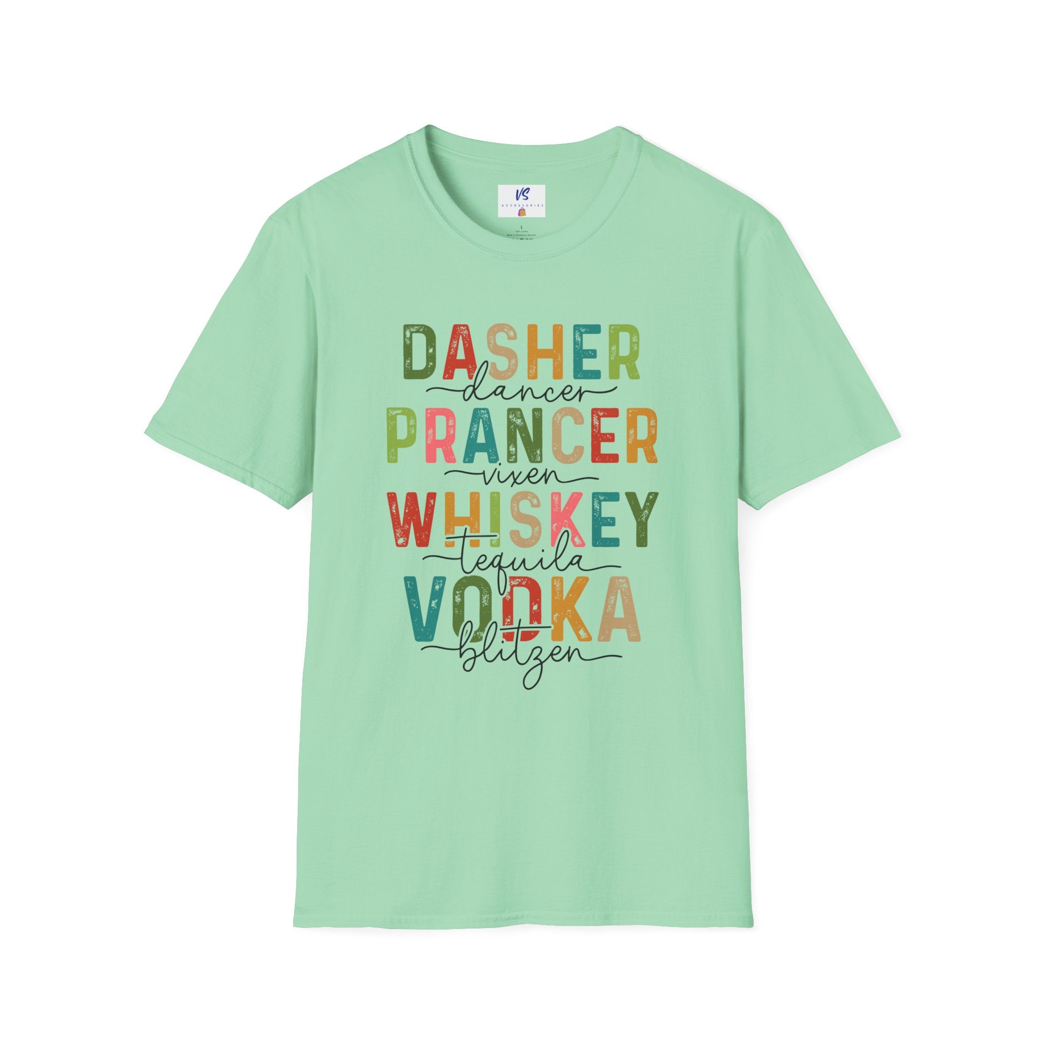 VS Dasher, Prancer, Whiskey Vodka Tee!