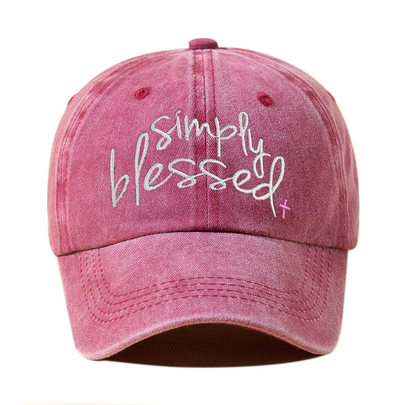 Simply Blessed Vintage Baseball Cap – Wide Brim Sun Hat